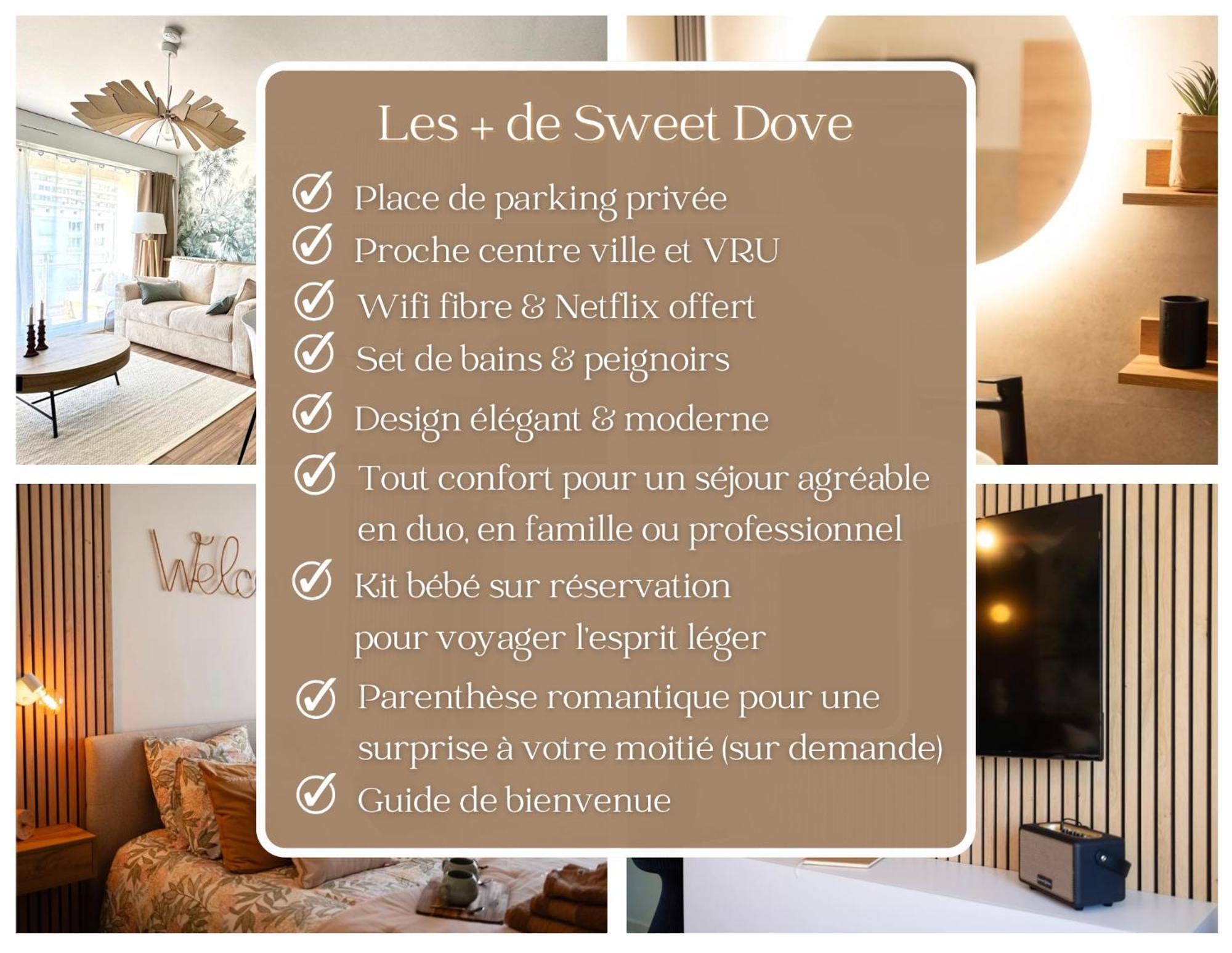 Sweet Dove - Cocon De Charme, Balcon & Parking Prive Appartement *